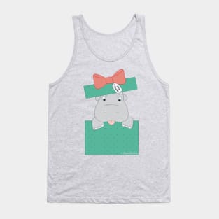 I Want a Hippopotamus for Christmas, Pastel © GraphicLoveShop Tank Top